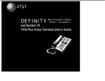 AT&T Definity 7410 User`s guide