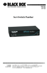 Black Box SERVSWITCH PANTHER KV1108A Specifications