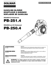 Dolmar PB-250.4 Instruction manual