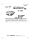 Sharp XV-Z200E Service manual