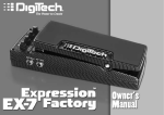 DigiTech EX-7 Expression Factory Product specifications