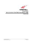 Westell Technologies Wirespeed 2100 User guide