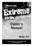 Magnadyne MARKSMAN X11 Owner`s manual