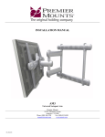 Premier Mounts Swingout Arm AM3 Installation manual