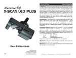 American DJ X-Scan LED Plus Instruction manual