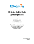 E.F. Johnson Company 5300 Series Operating instructions