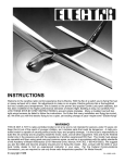 Carl Goldberg Products Electra Instruction manual