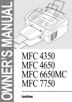 Brother FAX-175 Owner`s manual