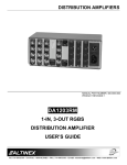 Altinex DA1203RM User`s guide