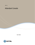 Mitel Attendant Console User guide