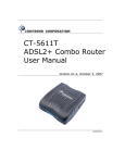 Comtrend Corporation CT-5611T User manual