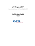 ZyXEL Communications ZyXEL ZyWALL 30W User`s guide