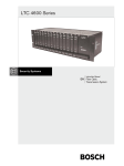 Bosch LTC 4600 Series Instruction manual