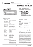 Clarion DXZ945MP Service manual