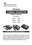 Samlexpower PST-150S-12E Owner`s manual