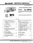 Sharp XL-MP60 Service manual