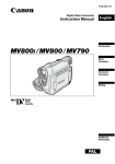Canon MV800i Instruction manual