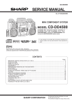 Sharp CD-DD4500 Service manual