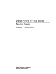 Digital Equipment Corporation HiNote VP 500 Series Technical data