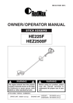 RedMax HEZ2500F Specifications