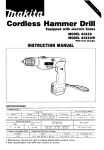 Makita 8411DW Instruction manual
