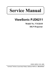 ViewSonic PJD6211P Service manual