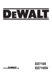 DeWalt D27105 Technical data
