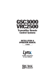 Burk VRC2500 Specifications