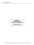 Biamp SPM412e Specifications