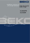 Beko ULC532W Instruction manual