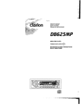 Clarion DB625MP Owner`s manual