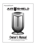 Advanced PureAir Air Shield Owner`s manual