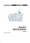 Savin 40105 Service manual