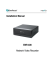 EverFocus ENR 400 Installation manual