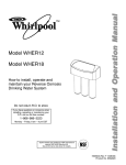 Whirlpool WHER18 Troubleshooting guide