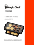 Magic Chef MCSG19B1 Instruction manual
