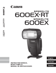 Canon Speedlite 600EX-RT Instruction manual