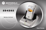 Motorola SD4505 User guide