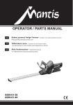Mantis 8550-01-38 Operating instructions