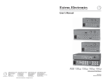 Extron electronics Universal Interfaces RGB 134xi User`s manual