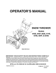 MTD 642F Operator`s manual