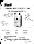 Cissell L36US30 Specifications