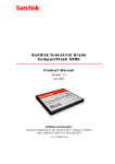 SanDisk CompactFlash 5000 Product manual