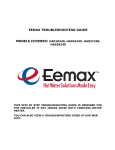 EemaX SIX Series Troubleshooting guide