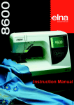 Elna 8600 Instruction Manual