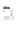 Craftsman 917.881065 Owner's Owner`s manual
