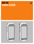 Motorola MC40 User guide
