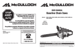 McCulloch MCC1840BC Operating instructions