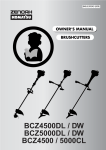 Zenoah BCZ4500/5000CL Owner`s manual