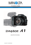 Minolta DIMAGE A1 - SOFTWARE Instruction manual